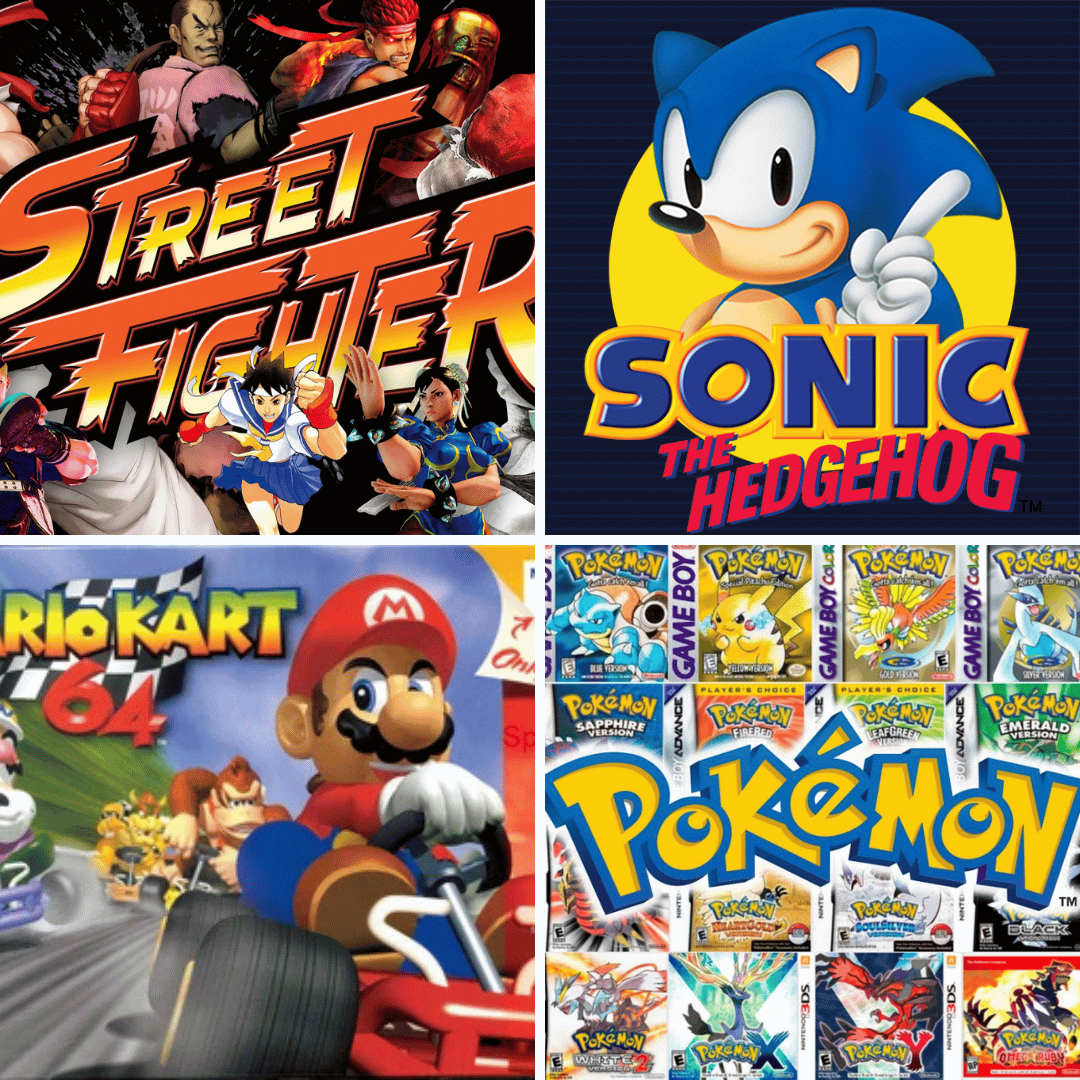 ¿Incluir Mario Kart, Pokemon, Sonic y Street fighter?